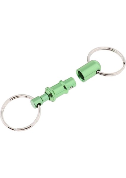 2x Ayrılabilir Çekme Apart Hızlı Yayın Anahtarlık Anahtarlık Ayrı Anahtarlık Yeşil modelleri