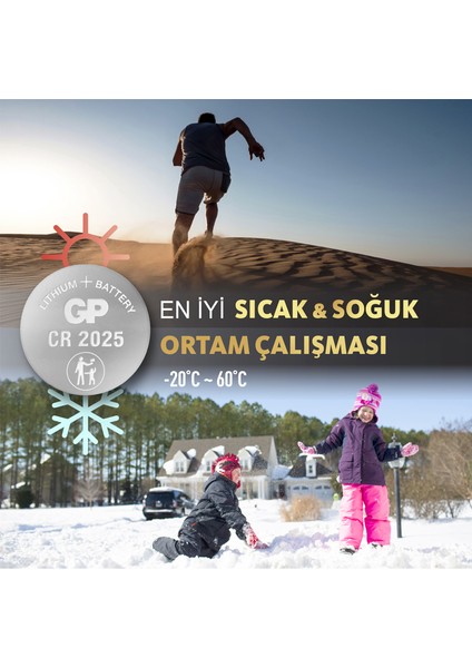 Tekli CR2025 3V Lityum Düğme Pil GPCR2025-U1