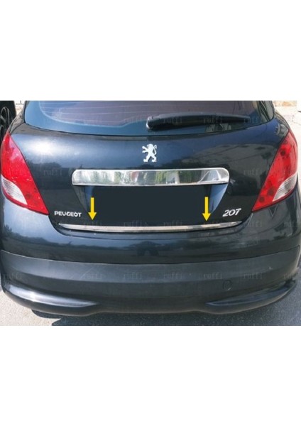 Peugeot 207 Krom Bagaj Alt Çıtası 2006> Paslanmaz Çelik fırsatları