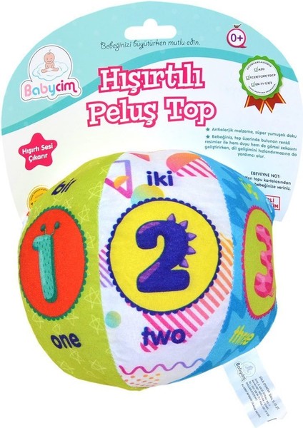 Birlik Toys URT003-09 Babycim Hışırtılı Top-Birlik