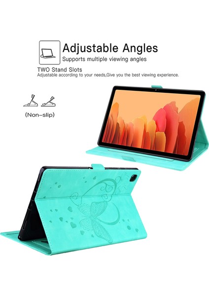 Xiaomi Pad 5 / Pad 5 Pro Için Kelebek Desen Deri Tablet Kılıfı -Açık Yeşil (Yurt Dışından) modelleri