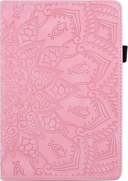 Xiaomi Mi Pad 5/5 Pro Için Desenli Deri Kılıf -Pembe (Yurt Dışından)