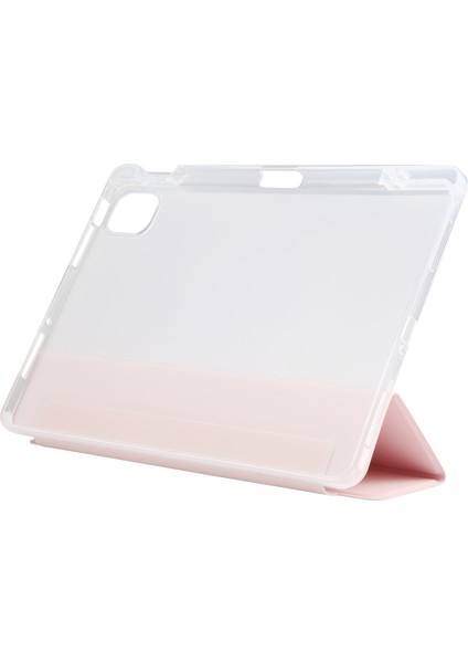 Xiaomi Mi Pad 5 Için Şeffaf Arka Kapak Deri Tablet Kılıfı -Pembe (Yurt Dışından) fırsatları