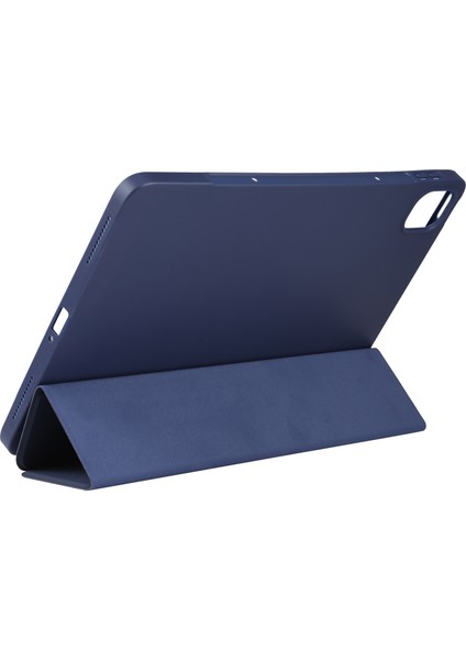Xiaomi Mi Pad 5 Için Tpu Deri Tablet Kılıfı -Koyu Mavi (Yurt Dışından)