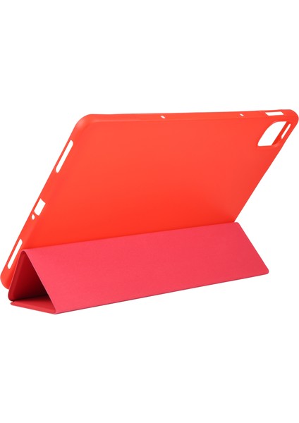 Xiaomi Mi Pad 5 Için Tpu Deri Tablet Kılıfı -Kırmızı (Yurt Dışından)