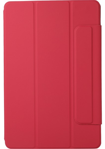 Xiaomi Pad 5 / Pad 5 Pro Için Manyetik Toka Deri Kılıf -Bordo (Yurt Dışından)