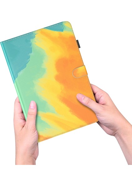 Xiaomi Mi Pad 5/5 Pro Için Suni Deri Tablet Kılıfı -Turuncu (Yurt Dışından)