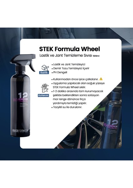 Wheel- Lastik ve Jant Temizleme Sıvısı 500ML