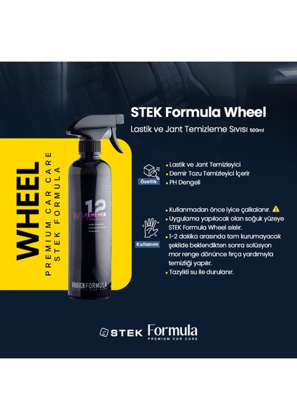 Wheel- Lastik ve Jant Temizleme Sıvısı 500ML