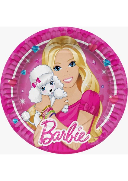Barbie Doğum Günü 8 Kişilik 50X70 cm Afişli Barbie Parti Malzemeleri Seti Masa Etekli fiyatları