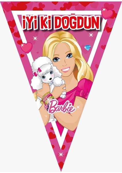 Barbie Doğum Günü 8 Kişilik 50X70 cm Afişli Barbie Parti Malzemeleri Seti Masa Etekli fırsatları