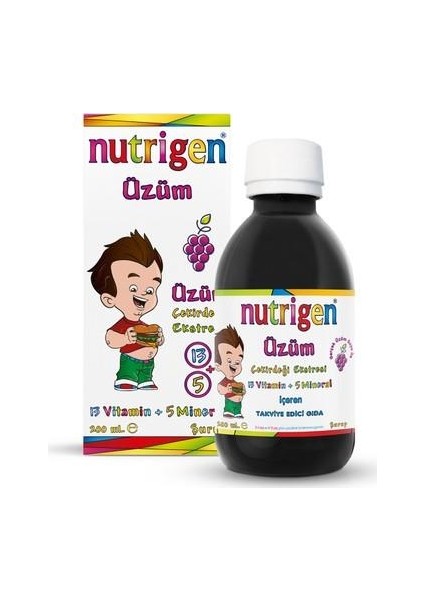 Üzüm Çekirdeği Ekstreli Şurup 200 ml