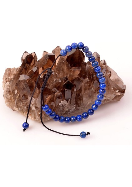 Lapis Lazuli Taşı Ayarlamalı Bileklik - 5 mm fiyatları