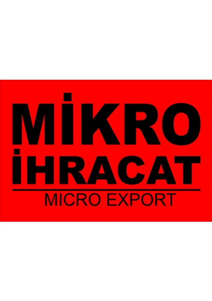 Emre Matbaacılık Micro Ihracat Micro Export Kendinden Yapışkanlı 9 x 5 cm