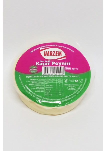 Kaşar Peyniri 500 gr