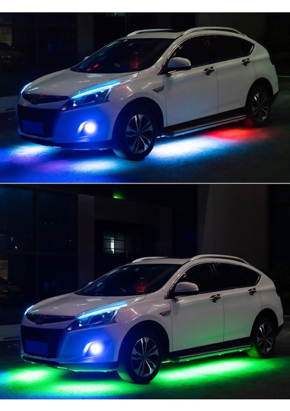 Araç Altı LED Kiti Sese Duyarlı Mobil Uygulama Kontrollü LED App Kontrollü LED Xenon Kit