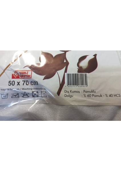 Pamuklu Kumaş %60 Pamuk %40 Hcs Dolgulu Coton 50 x 70 cm Yastık fırsatları