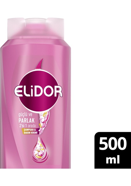 Güçlü ve Parlak 2'si 1 Arada Şampuan & Bakım Kremi 500 ml - 3'lü