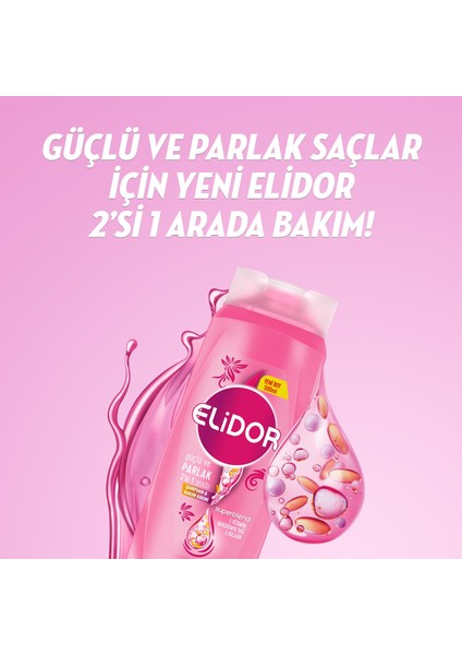 Güçlü ve Parlak 2'si 1 Arada Şampuan & Bakım Kremi 500 ml - 3'lü