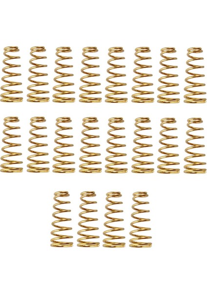 20 Adet Elektro Gitar / Bas Köprü Tailpiece Eyerdles Pickup Springs Altın