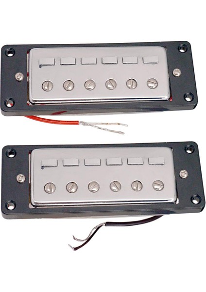 Elektrik Bas Mini Humbucker Pickups-Neck ve Köprü Çifti -Siyah Çerçeve fiyatları
