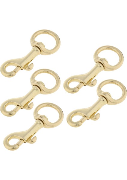 5 Parça Pirinç Döner Tetik Klip Istakoz Toka Anahtarlık Yapış Kanca 59X18MM (Yurt Dışından)