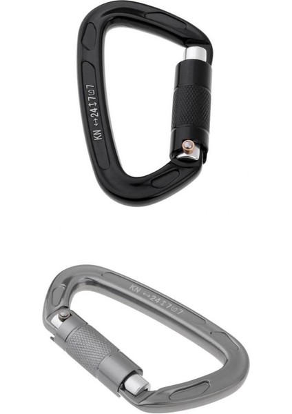 Hamak Için 2 Adet Alüminyum Kilitleme Karabina, Kamp, ​​sırt Çantası, Köpek Tasma (Yurt Dışından)