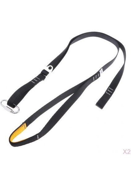 2 Parça Dağcılık Kaya Ayarlanabilir Halat Merdivenleri Ayak Kayışı Yükseltiler (Yurt Dışından)