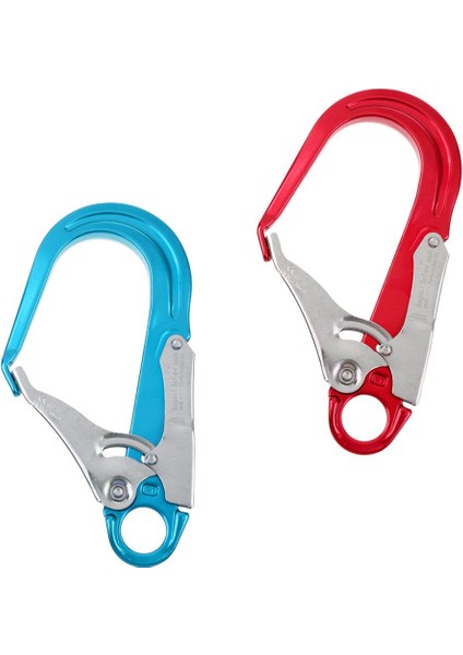 2 Adet Güvenlik Yapış Bahar Kilidi Kanca Karabina Arma Rappel Tırmanma Için (Yurt Dışından)