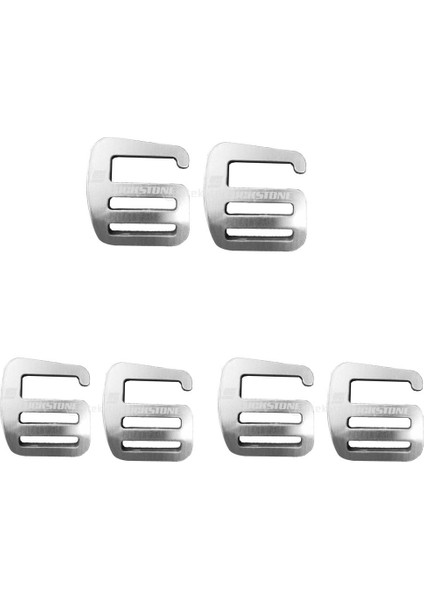 6 Adet Metal G Kanca Dokuma Toka Hafif ve Güçlü Alaşım 25MM Gümüş (Yurt Dışından)