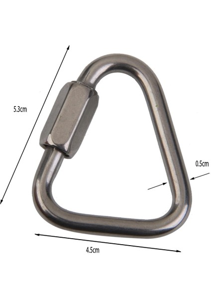 3 Adet Üçgen Vida Tipi Karabina Büküm Kapısı Toka Tırmanma Dağcılık (Yurt Dışından) indirimleri