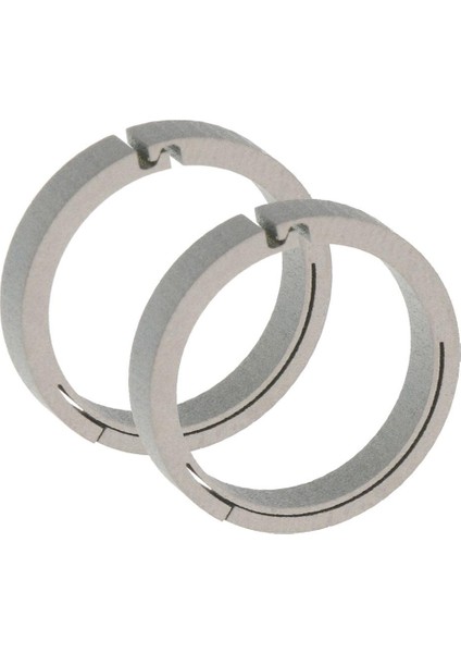 2 Adet Titanyum Yuvarlak Anahtarlık Karabina Bahar Yapış Klip Kanca Toka Kamp (Yurt Dışından)