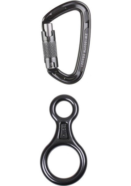 Dağcılık Belay Cihazı 35KN + 24KN Auto Sell Kilit Kutusu Carabıner Kaya Tırmanışı (Yurt Dışından)