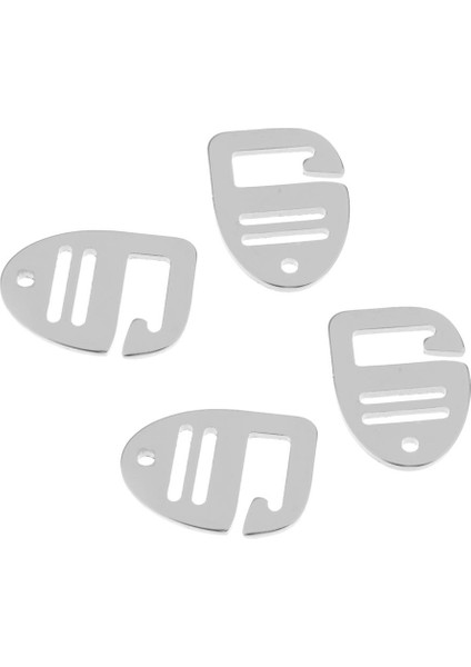 4 Adet Metal G Kanca Dokuma Toka Taktik, Hafif ve Güçlü 25MM Gümüş (Yurt Dışından)