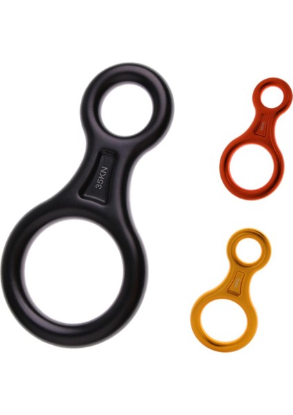 3 Adet 35KN Şekil 8 Güvenlik Tırmanma Yüzük Descender Rappelling Belay Cihazı (Yurt Dışından) modelleri
