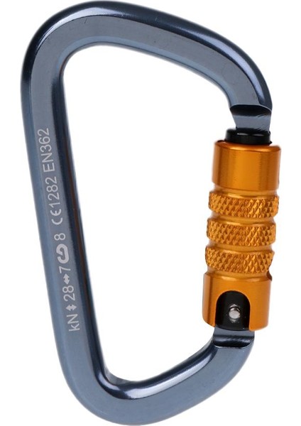 2 Adet 28KN D Şekli Alüminyum Karabina Oto Kilitleme Karabiner Klipler Hiking Için (Yurt Dışından) fiyatları