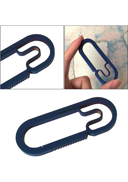 Titanyum Açık Kamp Carabiner Anahtarlık Toka Yapış Kanca 4 cm Mavi (Yurt Dışından) fırsatları