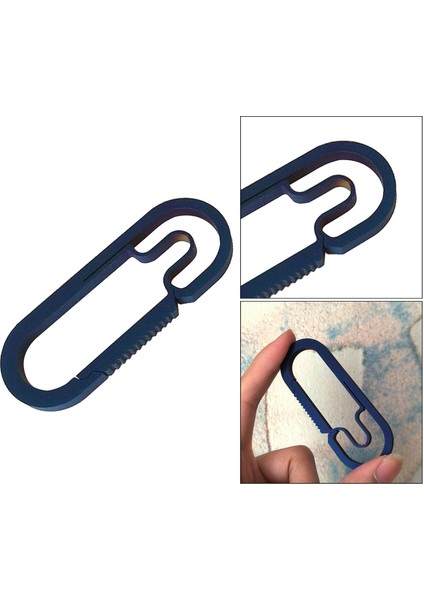 Titanyum Açık Kamp Carabiner Anahtarlık Toka Yapış Kanca 4 cm Mavi (Yurt Dışından) indirimleri