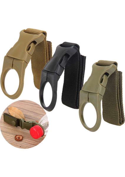 4 Adet Molle Dokuma Toka Kemer Kayışı Su Şişesi Tutucu Seyahat Sırt Çantası Için (Yurt Dışından) fırsatları