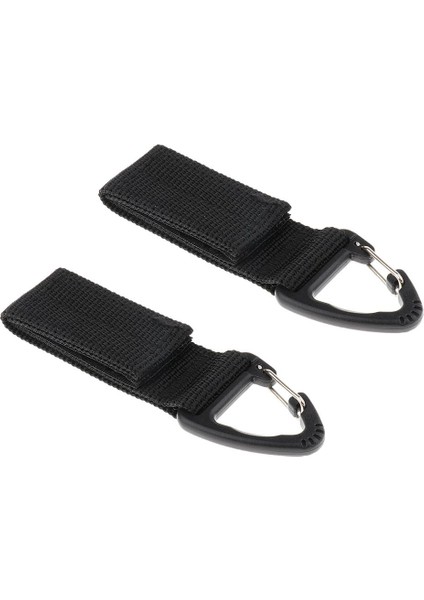 2 Adet Açık Taktik Molle Güçlü Dokuma Üçgen Karabina Klipsi (Yurt Dışından)