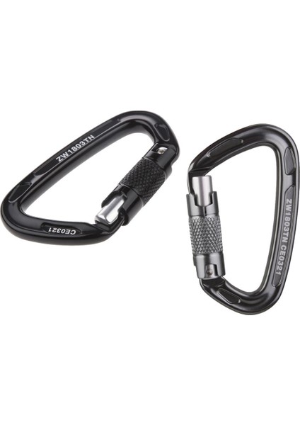 2 Adet 24KN Dağcılık Tırmanma Karabina / Karabiner Rappelling Dişli (Yurt Dışından)