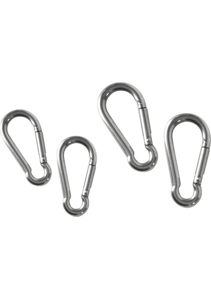 4 Adet Karabina Klip Snap Bahar Kanca Anahtarlık Toka Kamp Carabina M4 & M5 (Yurt Dışından)