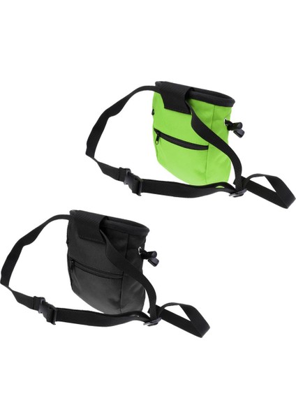 2 Adet Kaya Tırmanıcı Tırmanma Bouldering Tebeşir Çanta Kılıfı ve Kemer Zip Cebi (Yurt Dışından)