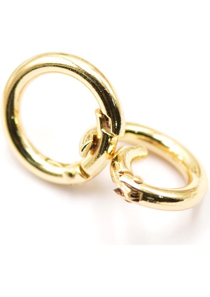 12 Adet Altın Gümüş Yuvarlak Snap Kanca Bahar Anahtarı Karabina Kamp (Yurt Dışından) fiyatları