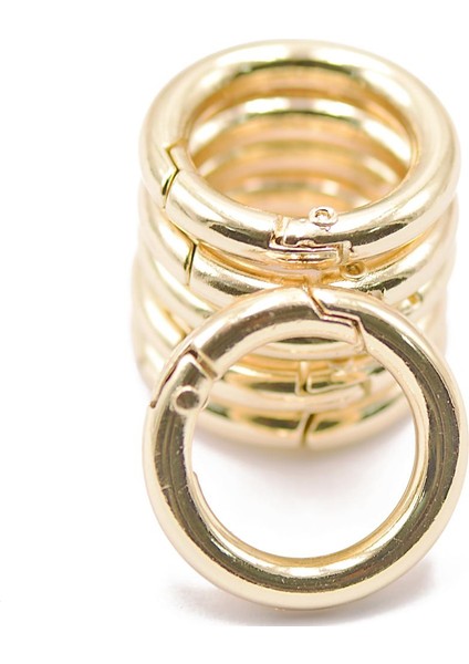 12 Adet Altın Gümüş Yuvarlak Snap Kanca Bahar Anahtarı Karabina Kamp (Yurt Dışından) indirimleri