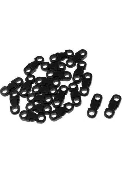 2 Adet 20 Adet Bilezik 5mm Kordon Yan Yayın Toka Survival Plastik Klip (Yurt Dışından)