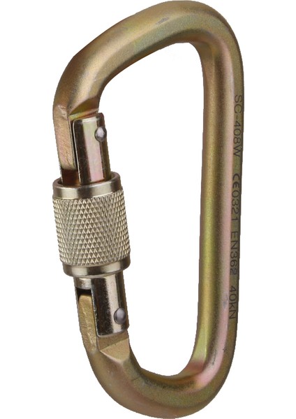 Kaya Tırmanışı Dağcılık Için 40 Kn D Yüzük Carabiner Vida Kilitleme (Yurt Dışından) fiyatları