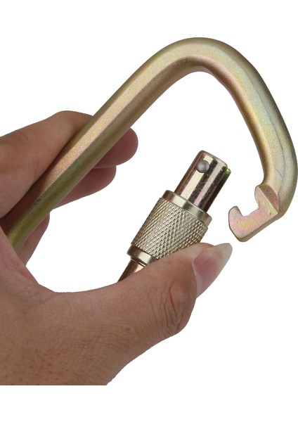 Kaya Tırmanışı Dağcılık Için 40 Kn D Yüzük Carabiner Vida Kilitleme (Yurt Dışından) fırsatları
