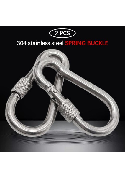 2pack Kilitleme Carabiner Hafif D-Ring Kanca Hamak Için Anahtarlık Klipler 60X30X6MM (Yurt Dışından) modelleri