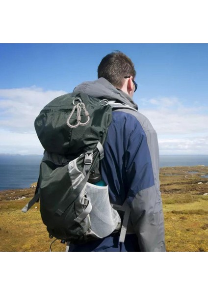 2pack Kilitleme Carabiner Hafif D-Ring Kanca Hamak Için Anahtarlık Klipler 60X30X6MM (Yurt Dışından) indirimleri